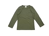 (ティッタン) TTITTANG 子供服 ポケット付き 長袖Ｔシャツ 全7色 男の子 女の子 ロンＴ 無地 綿 キッズ ベビー ( カーキ / 90 )