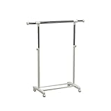 ハンガーラック パイプハンガー スリム シングル たてよこ伸縮 ストッパー付き 高さ調節可 キャスター付き 耐荷重17kg 衣類収納 クローゼット ランドリー おしゃれ 頑丈 アイリスオーヤマ PI-