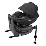 COMBI コンビ ISOFIX固定 新生児対応 回転式 チャイルドシート 新生児から4才頃クルムーヴ コンパクト R129 エッグショック JQ ブラック R129適合 回転式チャイルドシート