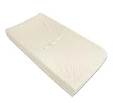 American Baby Company Heavenly Soft Minky Dot Fitted Contoured Changing Pad Cover, Ecru Puff
