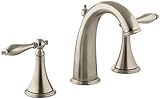 KOHLER K-310-4M-BV Finial Traditional Widespread Lavatory Faucet, Vibrant Brushed Bronze [並行輸入品]