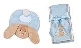 Bearington Bears Bunny Tails Baby Bib and Burp Cloth Set by Bearington [並行輸入品]