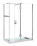 Ove Decors Nevis 46.6シャワードアSleek and strikingガラスエンクロージャwithoutベース、クローム