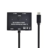 xiwai USB-C Type-C 双方向スイッチ MST 1~2 ハブ サポート ビデオデータ PD 8K@30hz 100W 10Gbps