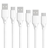 AsiaResource USB 【1ｍ+2ｍ+3ｍ　3本】 Type C ケーブル USB-C & USB-A 2.0 【6ヶ月間保証付き】 ケーブル 高速充電 急速充電 QC3.0 iPhone 17 / 16 / 15 /Xperia/Galaxy/LG/iPad Pro/MacBook その他 Android 等 USB-C機器対応 テレワーク リモート 在宅勤務 ホワイト アジアリソース