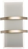 Access Lighting 62218-BS/OPL Metro ADA 14-inch Wall Fixture Brushed Steel Finish with Opal Glass Sha