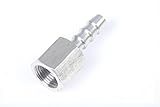 Generic Bar Production Stainless Steel 316 Barb Fitting Coupler 3/16" Hose ID x 1/8" Female NPT Air 