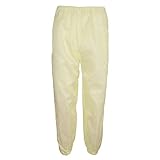 P Prettyia プロ 帯電防止　作業ズボン　ボトムス　工場 生産現場用　ポリエステル　フリーサイズ - 黄