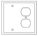 クーパー配線デバイスpj138gy Wallplate 2 Gデュプレックス/空白Poly Mid GY