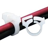 電材堂 スナップクリップ ホワイト 結束可能径13.5～15.1mm 100個入り SHW-15D