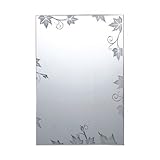 ミラー 鏡 壁掛け ボタニカルデザイン ユニットバス交換用 [幅30.5×高45.7cm] MS109-457-305