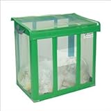 テラモト　自立ゴミ枠　折りたたみ式　緑　DS-261-001-2　900×900×800ｍｍ　650L　【ゴミストッカー　ゴミ収集庫】　【ゴミ袋（45L）集積目安　14袋、世帯数目安　7世帯】