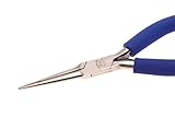 Aven 10314 Technik Stainless Steel Serrated Jaw Needle Nose Plier, 1-59/64" Jaw Length, 5-3/4" Overa