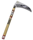 高儀 儀助 左手用鋼付片刃薄鎌 180mm R柄