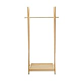 ISSEIKI ハンガーラック ナチュラル 75cm 木製家具 大型開梱設置便 FO-50-2】