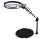 【 作業効率UP 】 LED スタンド ルーペ BIG 作業 工具 検査 ハンズフリー