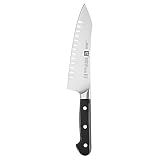 ZWILLING J.A. Henckels Pro 7 中空エッジロッキング三徳ナイフ シルバー