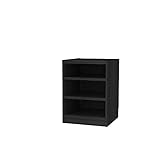 SHIRAI タナリオオーダーラック 高さ60 cm幅34 cm奥行44 cmブラックウォールナット色棚強度T追加棚板1型番TNL-EM6034FTF2KW1