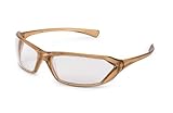 Gateway Safety 23CL86 Metro Ultra-Stylish Eye Safety Glasses, Clear Anti-Fog Lens, Caramel Frame [並行