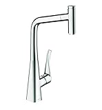 Hansgrohe 14884 Metris選択1.75 GPM単穴キッチン蛇口with quickclea、 14884801