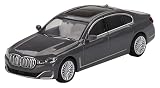 TrueScale Miniatures MINI GT 1/64 BMW 750Li xDrive ベルニーナグレー アンバーエフェクト (右ハンドル) 完成品