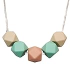 Silicone Teether Necklace for Moms - Non-toxic, BPA-Free, Stylish, Trendy, Great For Soothing Teethi