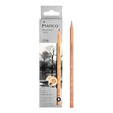 Marco 7001 木製鉛筆 デッサン用エンピツ プロフェッショナル スケッチ用木製鉛筆 六角軸 (7001-2H、HB、2B、4B、6B、8B MIX, 12)