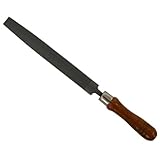 GREENCROSS プラスチック竹皮ゴムヤスリ 甲丸（柄付）200mm 9‐2