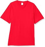 [プリントスター] 半袖 5.6オンス へヴィー ウェイト Ｖネック Tシャツ レッド 日本 L (-)