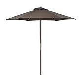 山善(YAMAZEN) ガーデンマスター 木製パラソル 直径270cm SMP-270 DBR