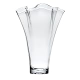 Lenox Organics Ruffle Wide Crystal Vase by Lenox