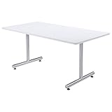 ミーティングテーブル　MTS　角形・幅1500×奥行き750mm カラー:オーク