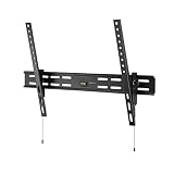Amazonベーシック テレビ壁掛け金具 チルト式 37〜80型 (94cm〜203cm) 対応 最大荷重54kg VESA 200 x 100mm〜600 x 400mm ブラック