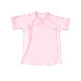 (アンダーザナイル) Under The Nile オーガニックコットン100% ベビー スナップ 半袖 短肌着 ピンク