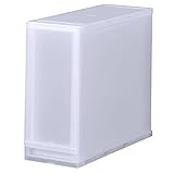 《6個セット》 プラスト 幅17cm スリム深型 1段 FR170L1 (幅17x奥行45x高さ38.9cm) (ナチュラルホワイト)