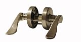 Lewis Hyman Inc 1722302 Atlas Wave Style Door Levers - Privacy, Satin Nickel by Lewis Hyman Inc