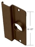 C・R・Laurence 8852du CRLダークブロンズ6 – 1 / 2 " Heavy Gaugeスチールラッチガードfor Narrow Stileフラッシュドア