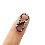 ストラップパーツ ネックレス ブレスレット アンクレット 金具 留め具 アクセサリー バッグ 止め金具 ハンドメイド DIY材料接続 バックル 長さ調節 バックルクリップ 5個 (シルバー)