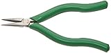 Xcelite ELN54 Thin Long Nose Plier, Serrated Jaw, 6-1/2 Length, 1-3/16 Jaw Length, Accu-Lite Handle 
