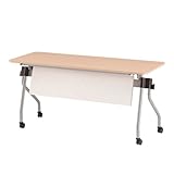 TOKIO NTA-Nホールディングテーブル パネル付 パネルカラー：ホワイト W1500×D600×H720mm NTA-N1560PW ナチュラル