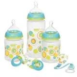 Nuk Trendline Dots Silicone Orthodontic 6 Piece Gift Set Teal/Blue by NUK