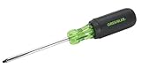 Greenlee 0353-12C Screwdriver with Soft Ergo Grip, Square-Recess Tip, #1 by 4-Inch by Greenlee
