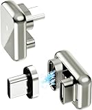 USB-C磁気 Type-Cマグネット式アダプター 140W5AノートパソコンUSB-C急速充電 U型 24ピン PD急速充電 40Gbpsのデータ転送 映像出力 60Hzで8Kの動画 USB4 Thunderbolt 3/4 MacBook Pro/Air/Surface/スマホやその他Type-Cデバイスに対応 Cosmic3C HILT02