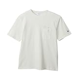 [チャンピオン] 半袖Tシャツ 半袖 丸首 綿100% スクリプトロゴ刺繍 ショートスリーブポケットTシャツ メンズカジュアル C3-B325 ペールグレー