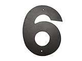 Montague Metal Products Helvetica Font Individual House Number, 6, 8-Inch [並行輸入品]