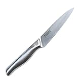 ペティナイフ 刃渡り120mm 【Riverline 明治6年創業 老舗刃物メーカー】『オールステンレス 流線形ハンドル 食洗器対応』 野菜 果物 日本製 万能包丁 家庭用 料理 包丁RL-PT