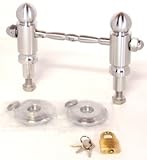 ステンレス製 カロート（納骨堂）扉取手金具 カギ付 長さ：200mm