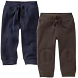baby GAP ワッフル パンツ パット付 （ネイビー・ブラウン）【6ヶ月~2歳】（並行輸入品） (１, ブラウン)
