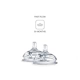Comotomo Replacement Nipples in Fast Flow for Ages 6 Months (2-Pack) by Comotomo [並行輸入品]