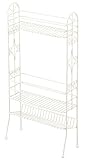 棚の位置が高いバスラック アイボリー 2段 1305598